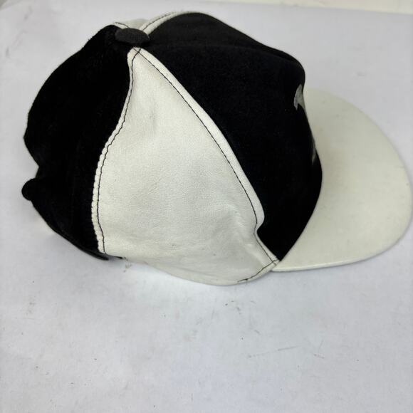 Vintage Malcolm X Suede Leather Panel Baseball Cap Adjustable Hat - Picture 13 of 13